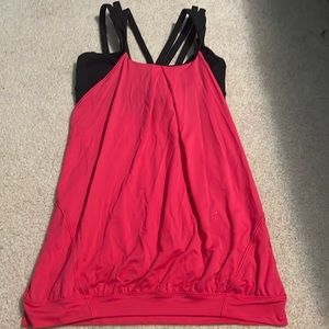Lululemon athletic top with connected bra.